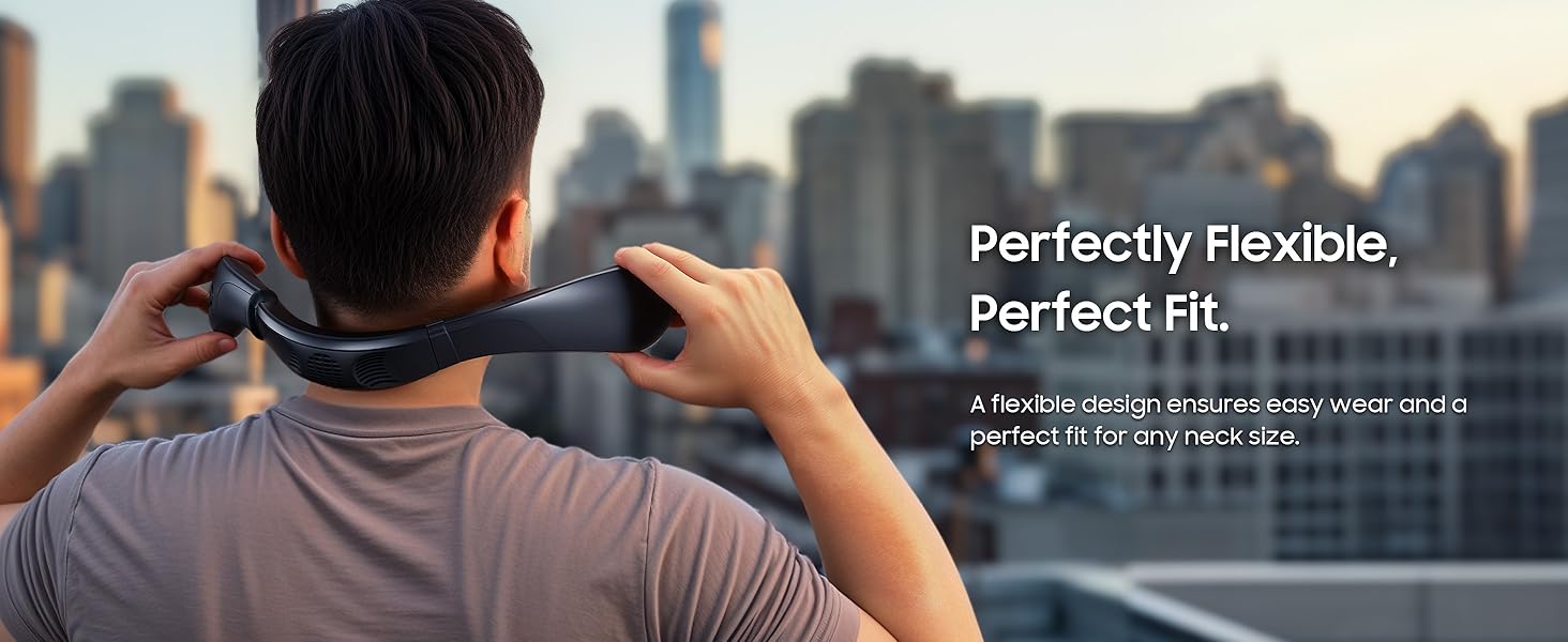 neck fans that blow cold air rechargeable