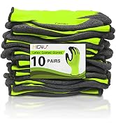 MIG4U Latex Coated Grip Work Gloves for Gardening, Warehouse Package Handling,10 or 20 Pairs Pack