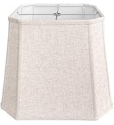 TOOTOO STAR Square cut corner lampshade, 10x13x10.5 inch medium table lamp shade floor lamp Beige...