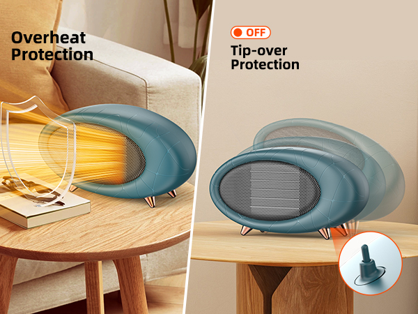 safe use desk heater