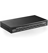 MokerLink 8 Port 10Gbps SFP+ Managed Switch, Support 1G SFP and 10G SFP+, 160Gbps Bandwidth Netwo...