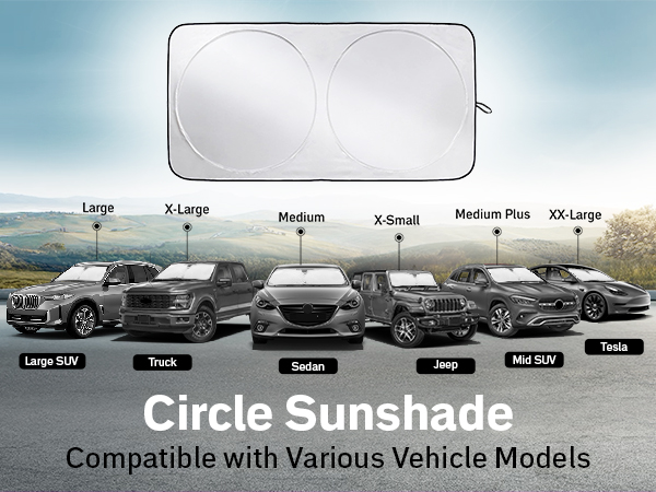 sunshade visor windshield window cover UV heat reflective privacy curtain blackout automotive