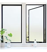 rabbitgoo Window Privacy Film, Frosted Glass Window Clings, Removable Static Cling Frosting, Anti...