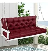 MAGIC ELEPHANT Porch Swing Cushions, Memory Foam Swing Cushion for Outdoor Furniture, Patio 2-3 S...