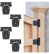 TRIPLE DEER 3.5 Inch Heavy Duty Gate Hinges, Extra Thick Gate Hinges for Wood Fence Barn Door She...
