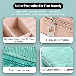 Portable Jewellery Storage Holder Display for Ring Earrings Necklace Bracelet Bangle Watch Men Kids