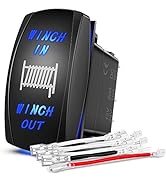 Nilight 90005B Momentary Laser Rocker Switch 7Pin Winch in Winch Wiring Harness Kit 20A/12V 10A/2...