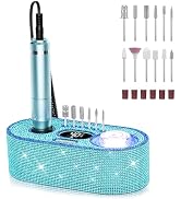 JOSGLOI Electric Nail Drill Professional: Shiny 40000RPM Electric Nail File Kit E File Nail Drill...