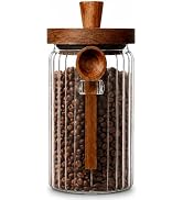 Airtight Coffee Canister for Coffee Bean Storage, Ribbed Design, 31 oz | Coffee Storage Container...