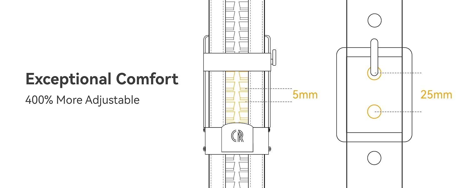 Mission belt strap/slide belt strap/ Click belt strap/without buckle/no buckle