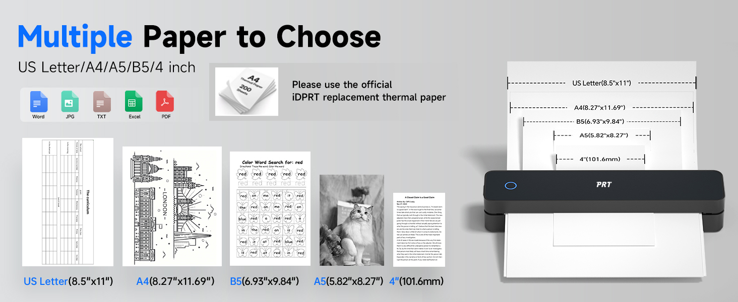 Multi-Size Printing