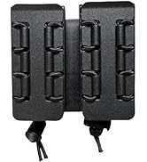 TACNEX Pistol Mag Holder w/Belt MOLLE Rotatable Adjustable Clip 9mm Magazine Holster OWB Mag Pouc...