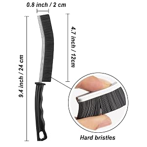 Grout Tile Brush, Under Rim Toilet Brush, Crevice Cleaning Brush, Gap Cleaner Tool