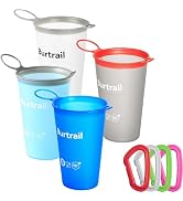 Burtrail Collapsible Running Cup,200 ml/6.8 fl oz-4Packs TPU Ultralight & Foldable Running Cup,Po...
