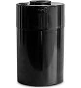 COFFEEVAC Pump It Out Vacuum Sealed Airtight Coffee Container, 1 lb, Black | Patented Vacuum Seal...