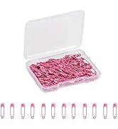 Pink Safety Pins,Small Safety Pins for Clothes,19mm Metal Mini Saftey Pin for Tag Art Crafting Se...