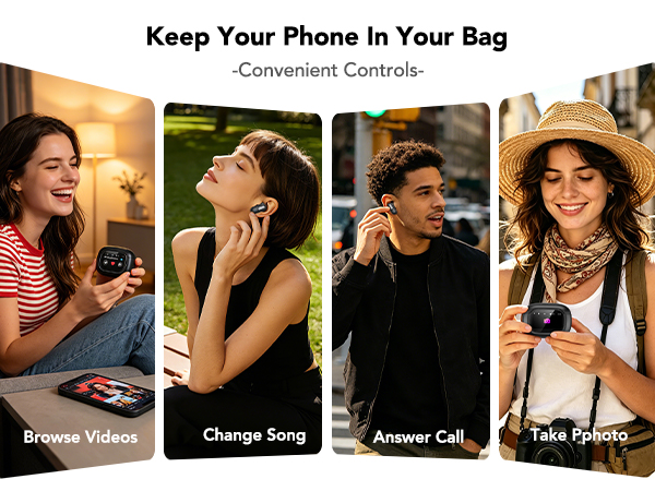 bluetooth earphones - Keep Your Phone In Your Bag, Convenient Controls