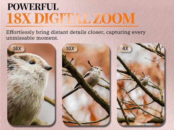 Digital Camera with 18X Digital Zoom