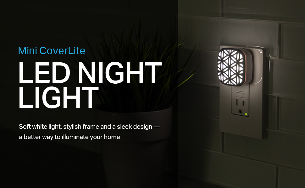 led night light, mini, decorative, nightlights, lighting, outlet over