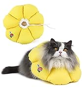 HiDREAM Cat Cone Collar,Cute Waterproof Elizabethan e Collar for Cats,Anti-Bite Lick Wound Healin...