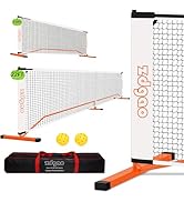 Zdgao 2-in-1 Portable Pickleball Net - Pickleball Net for Driveway with 22 FT Regulation Size & 1...