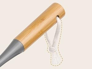MR.SIGA Dish Brush with Bamboo Handle Built-in Scraper, Scrub Brush for Pans, Pots