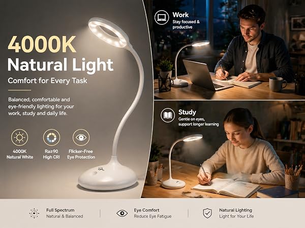 4000k amber light desk lamp a+4