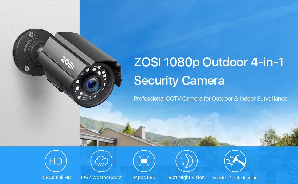 1080P 4-IN-1 Security Bullet Camera