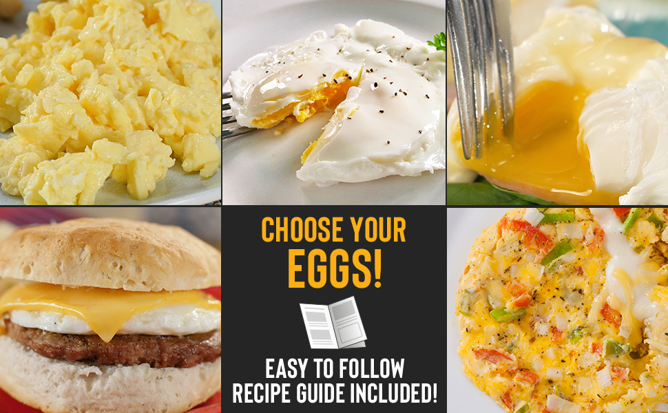 Microwave Egg Cooker For Scrambled Poached or Egg Sandwiches