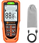 Neoteck 6 in 1 Pinless Moisture Meter 19mm Digital Moisture Detector ±2% Accuracy Wood Moisture R...
