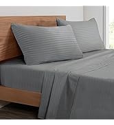 Mejoroom Striped Full Size Sheets – Extra Soft Full Size Bed Sheets - 16inches deep Pocket Full S...