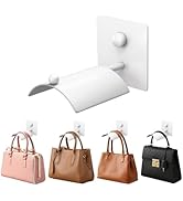 Wall Mounted Purse Organizer for Closet – Arc Handbag Holder Protects Handles & Saves Space, Adhe...