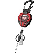 Ciwuzxs Retractable Keychain, Heavy Duty Carabiner Badge Holder, Tactical ID Badge Reel with 28''...
