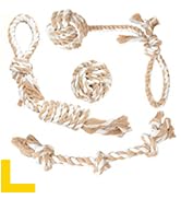 Fida Dog Rope Toys for Large/Medium Aggressive Chewers, Tough Rope Chew Toy,Indestructible Natura...