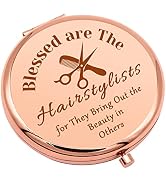 Funny Hair Stylist Gift Hairdresser Gift for Women Compact Makeup Mirror for Salon Stylists Esthe...