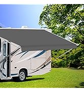 Dulepax RV Awning Fabric Replacement(16.2ft Fabric) Heavy Duty 14oz Vinyl Fabric Awning for Campe...