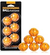 MAXIMILIAN Professional Shoe Deodorizer Balls 6pcs Orange Shoe Fresheners Balls Foot Odor Elimina...