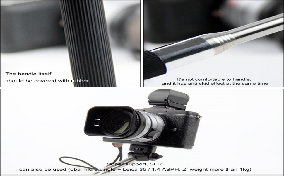 Portable 37 Inch Selfie Stick Phone Tripod Stand, Universal 360 Rotation Extendable