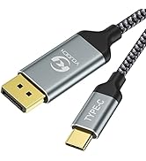 YOJOCK USB C to DisplayPort Cable 6ft USB Type C to Displayport Cable for Home Office, Thunderbol...