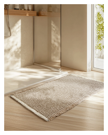 waffle bath mat