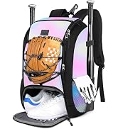 MATEIN Baseball Backpack, Softball Bat Bag with Shoes Compartment for Youth, Boys and Adult, Ligh...