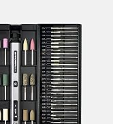 AM ARROWMAX Electric Mini Engraving Pen, HollowCup Motor, 42 Bits With Aluminum Case, OLED, Magne...