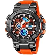 FANMIS Watch for Men,Tactical Military Sports Outdoor Analog Digital Watches Large Face 50M Water...