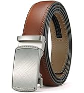 CHAOREN Mens Dress Belt - Mens Ratchet Belt Leather for Dress Pant - Micro Adjustable Belts Fit E...