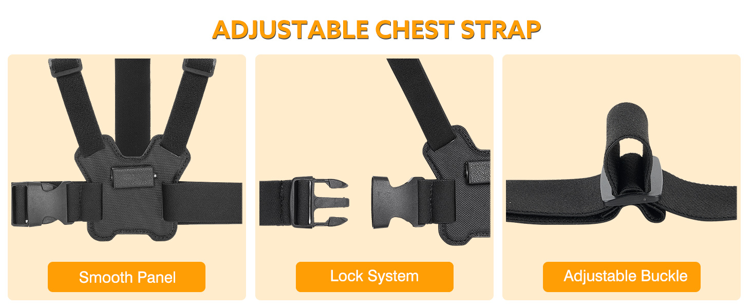 Dual Shoulder Body Cam Mount for Police,Sports,Hiking