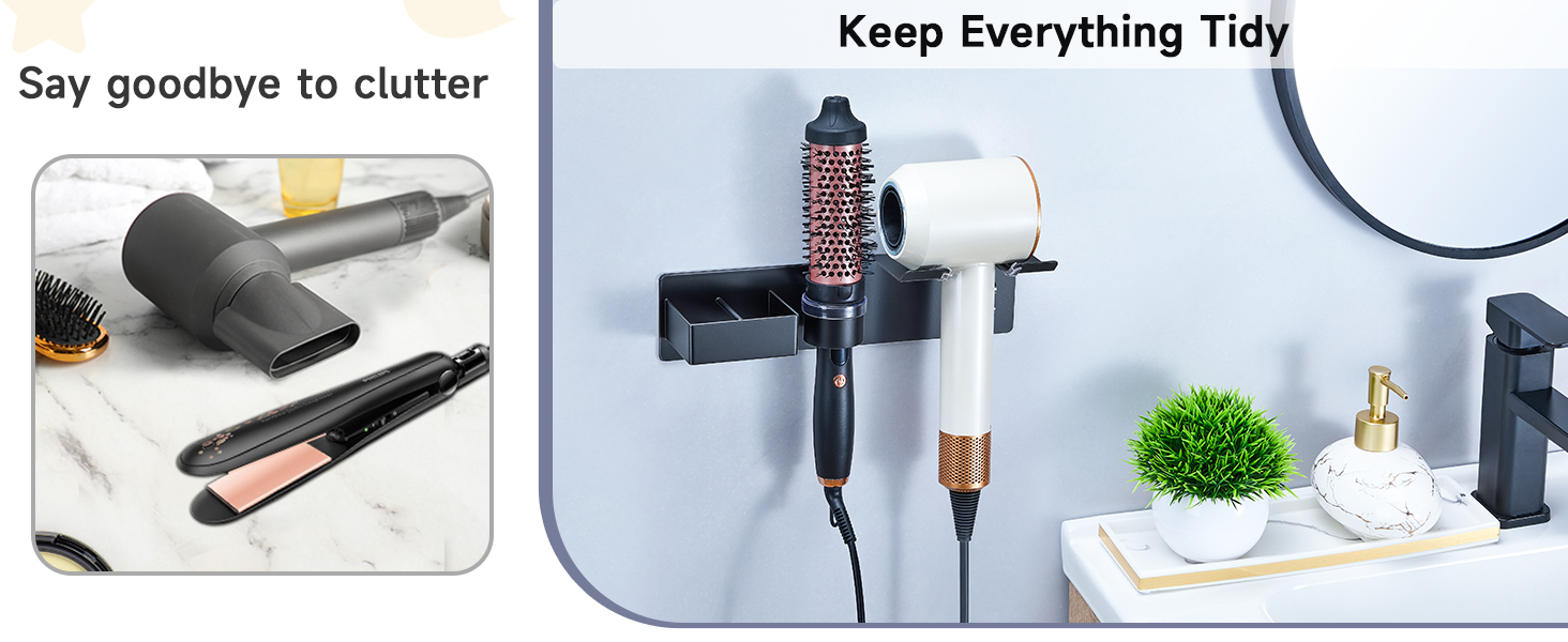 blow dryer holder