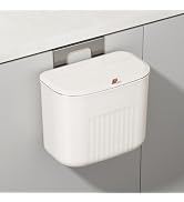 LavStow Kitchen Compost Bin with Lid, for Counter Top or Under Sink, 1.85 Gallon/7L Hanging Garba...