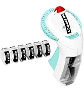 EazeID Embossed Label Maker Machine with 6PK Tapes, Vintage Embosser Retro Labeler with 9mm 3D Em...