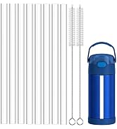 Dakoufish Replacement Straws For THERMOS FUNTAINER 14oz Water Bottle | 8PCS BPA-Free Reuaable Pla...