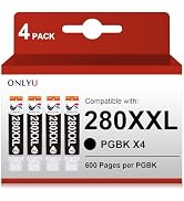 ONLYU Compatible Ink Cartridge for Canon 280 PGI-280 XXL Ink for PIXMA TR7520 TR8520 TS6120 TS632...